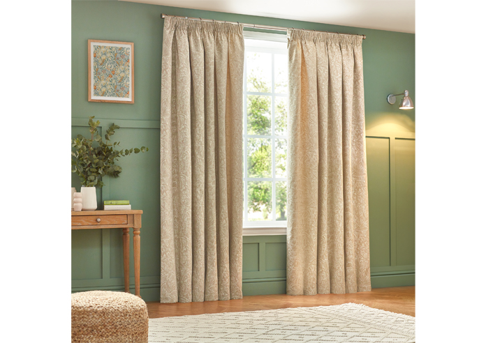 Grantley Pencil Pleat, Natural - Ready Made Curtains - Image 7